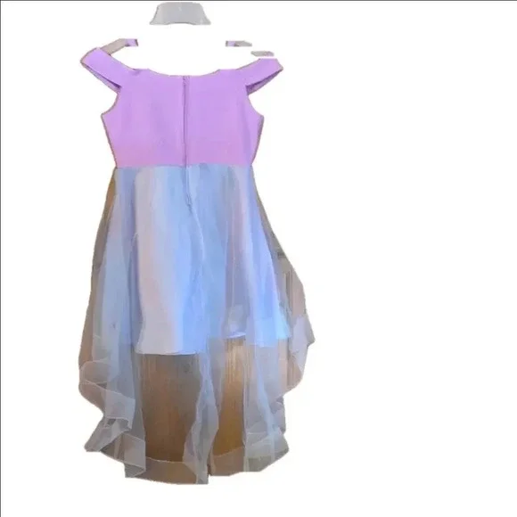 Rare Editions Cold Shoulder Costume Back Train big girls Size 12 - Picture 5 of 13